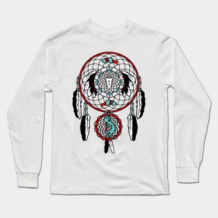 Kokopelli Dreamcatcher Long Sleeve T-Shirt